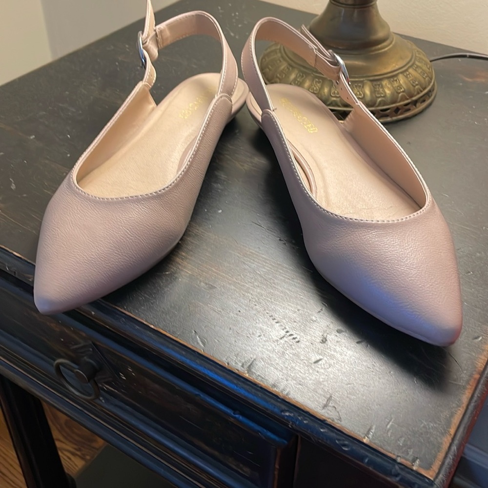 Nude Slingback Flats